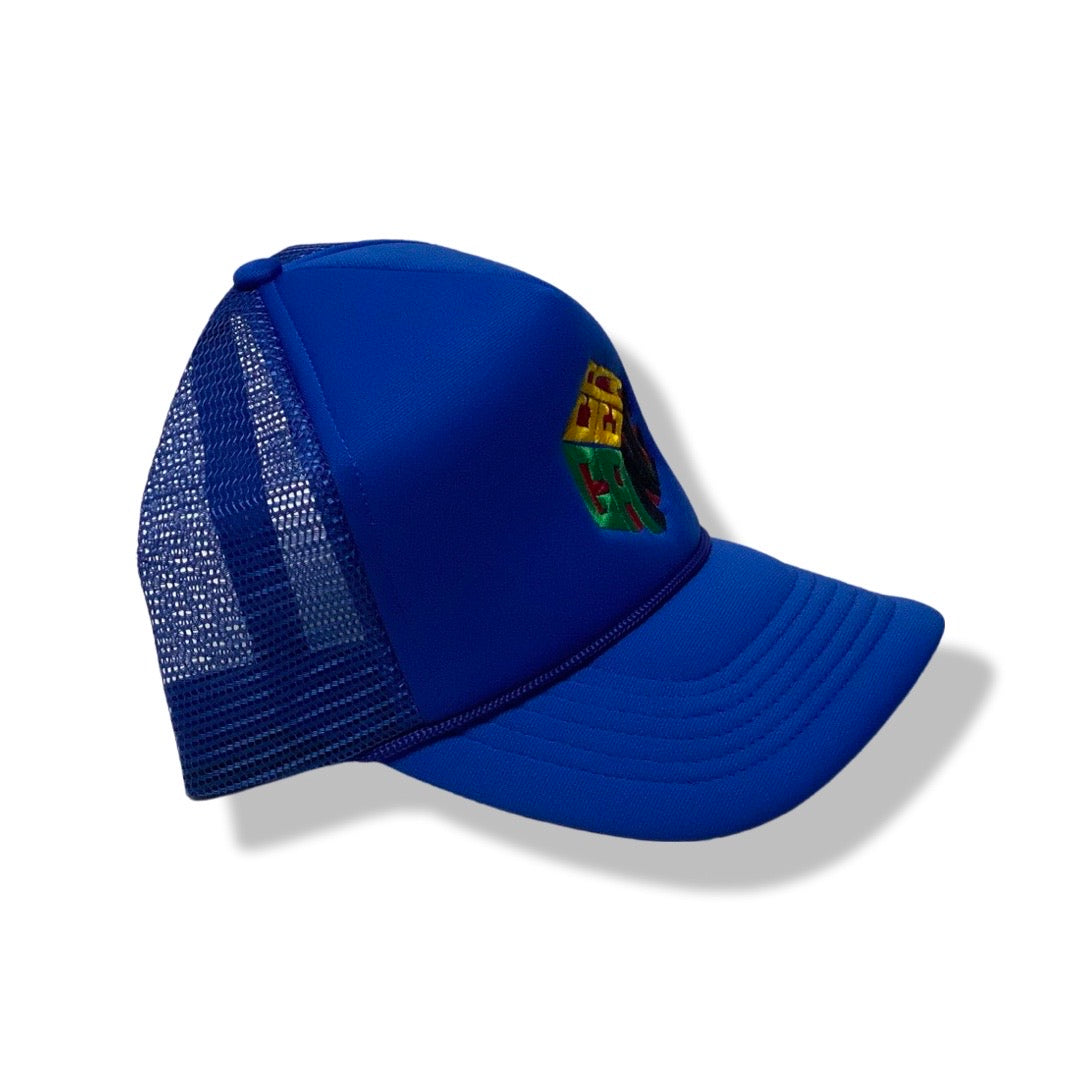 Block Trucker Hat (Royal)