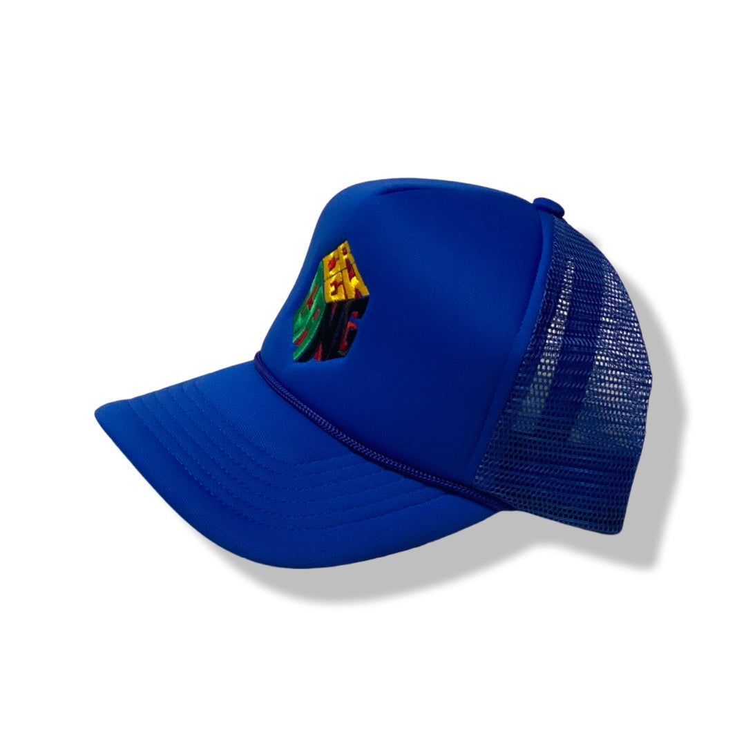 Block Trucker Hat (Royal)