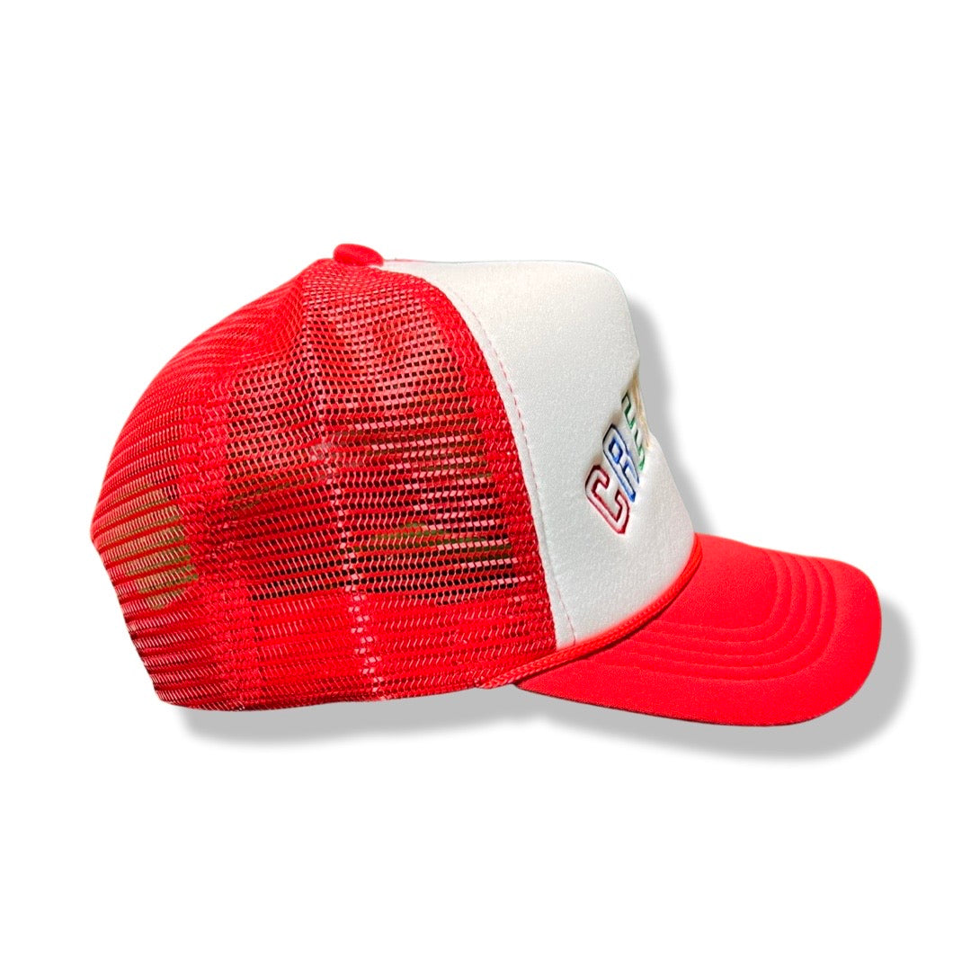 Varsity Trucker Hat (Red)