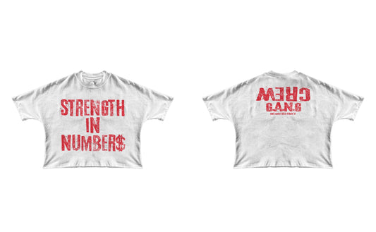 Strength In Numbers Tee (White/Red)