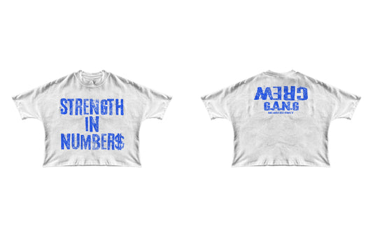 Strength In Numbers Tee (White/Blue)