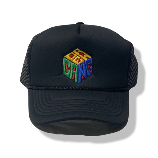 Block Trucker Hat (Black)