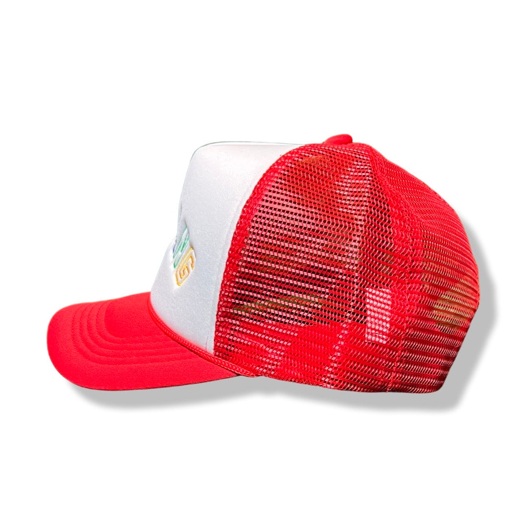 Varsity Trucker Hat (Red)